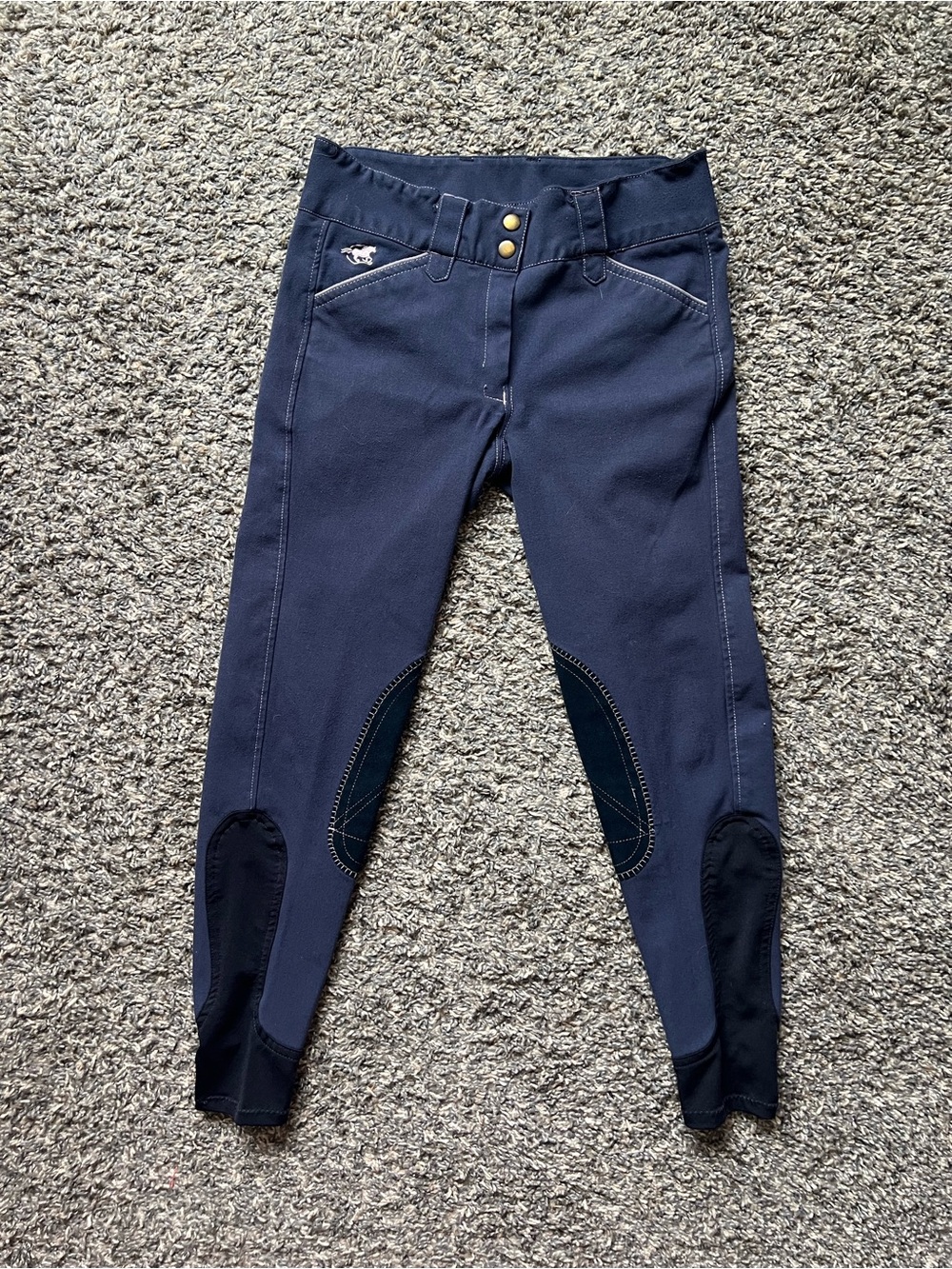 Equestrian Stretch Riding Breeches - Navy